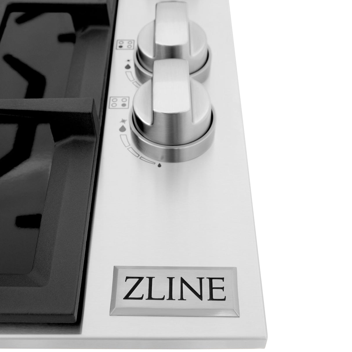 ZLINE 30 in. Gas Cooktop with 4 Burners and Black Porcelain Top (RC30-PBT)