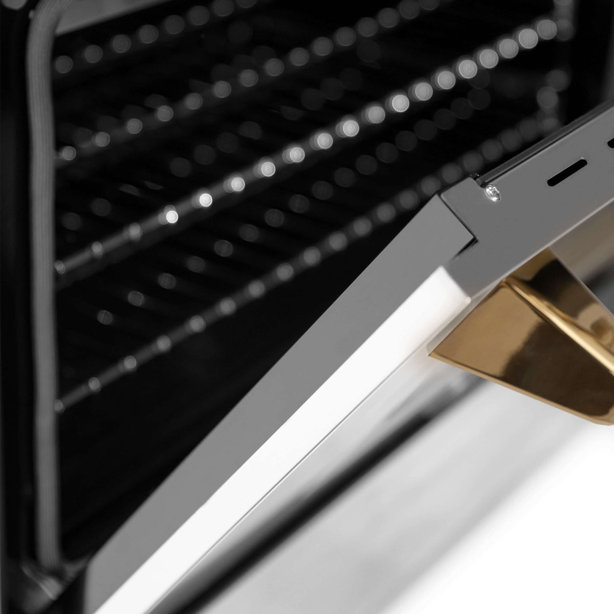 ZLINE Autograph Edition 30 in. Kitchen Package with Stainless Steel Dual Fuel Range and Range Hood with Polished Gold Accents (2AKP-RARH30-G)