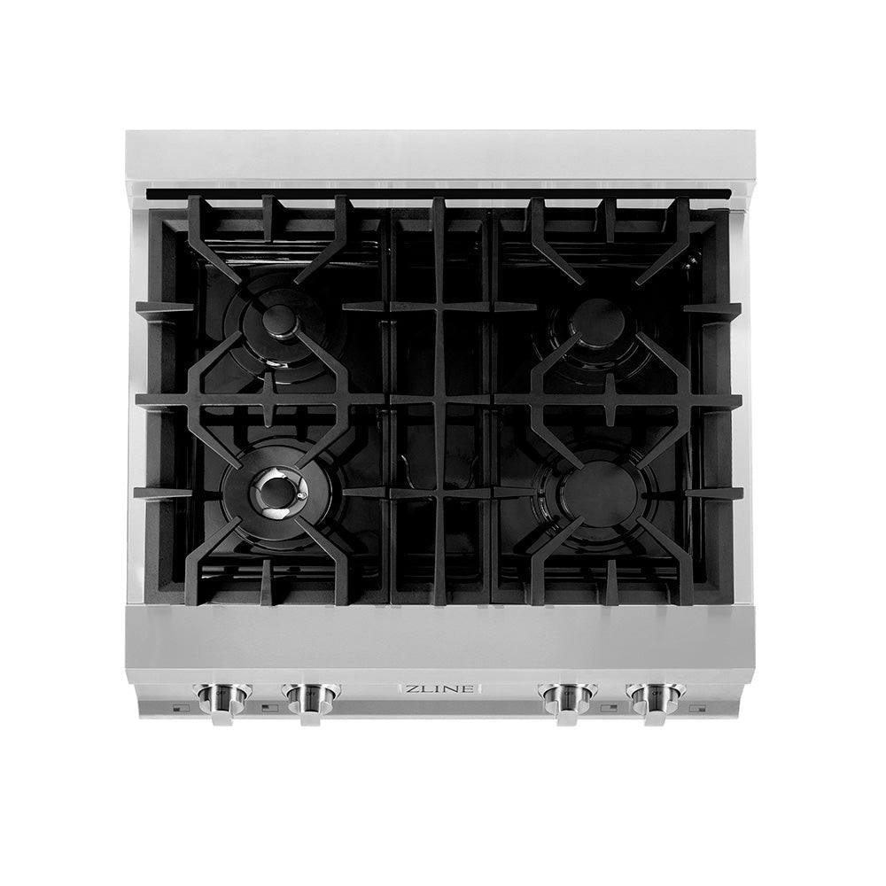 ZLINE 30 in. Legacy Gas Rangetop with 4 Burners and Porcelain Cooktop in Stainless Steel (RT30)