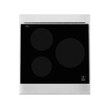 ZLINE 24 In. 2.8 cu. ft. Induction Range with a 3 Element Stove and Electric Oven in Stainless Steel with White Matte Door (RAIND-WM-24)