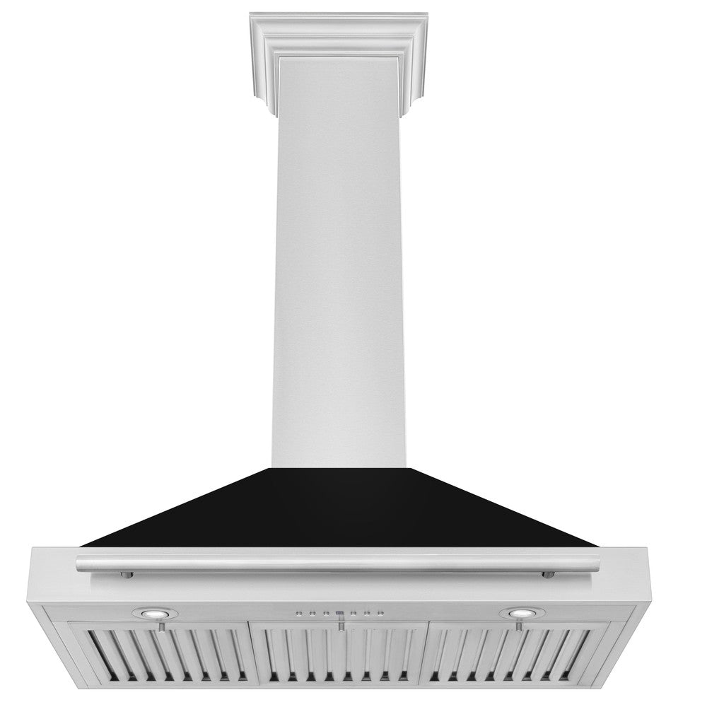 ZLINE 48 in. Stainless Steel Range Hood with Stainless Steel Handle and Colored Shell Options (KB4STX-48)