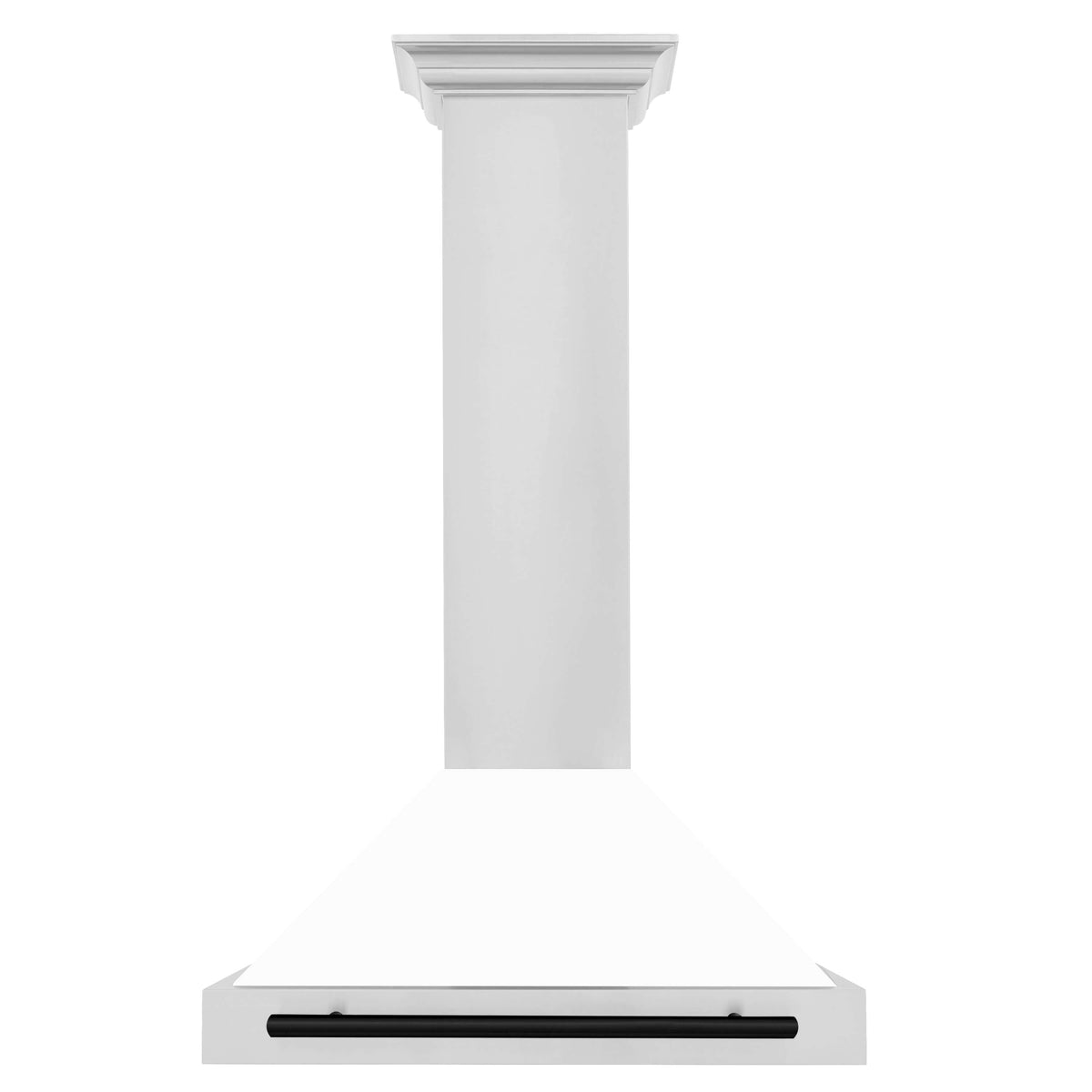 ZLINE Autograph Edition 30 in. Stainless Steel Range Hood with White Matte Shell and Accents (KB4STZ-WM30)