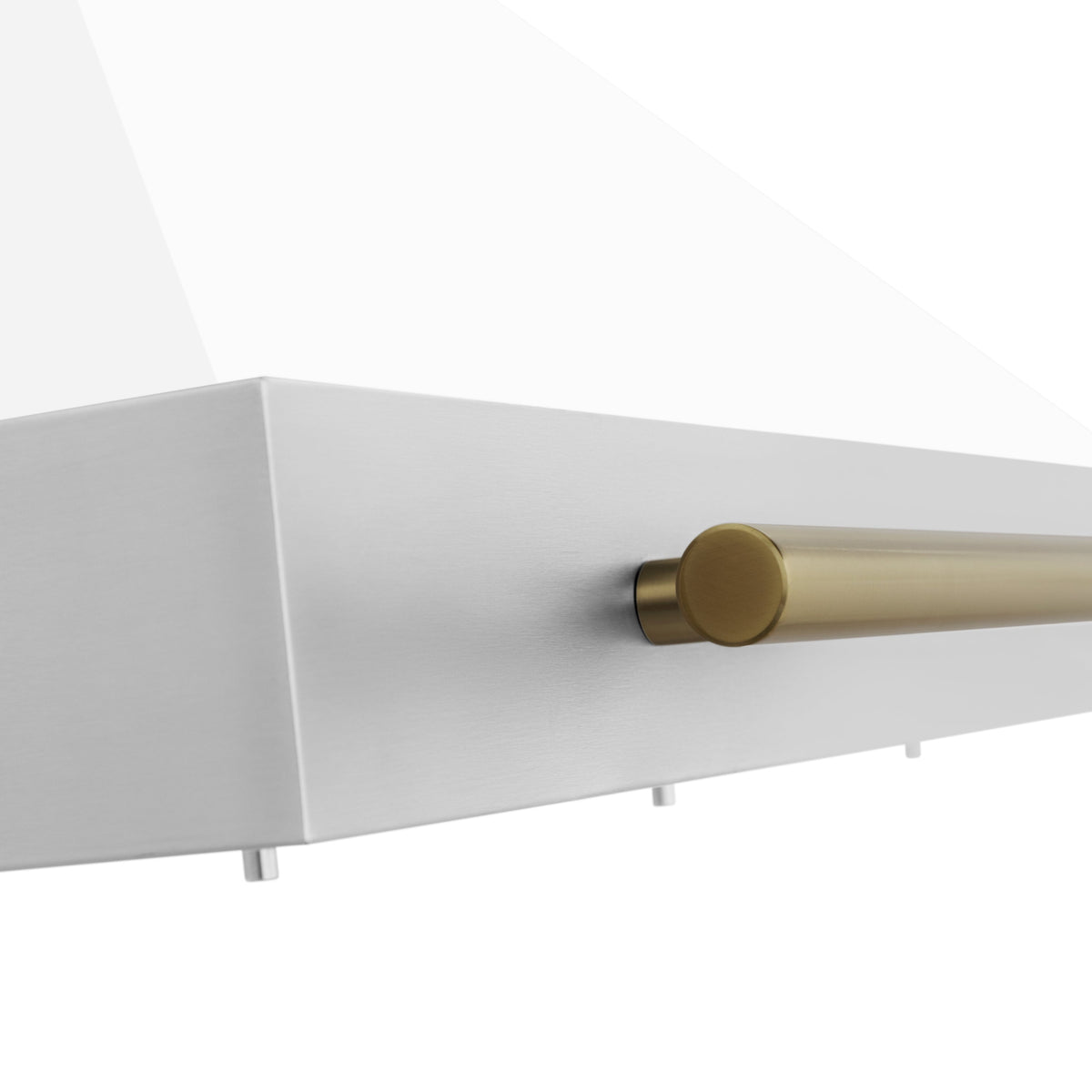 ZLINE Autograph Edition 48 in. Stainless Steel Range Hood with White Matte Shell and Accents (KB4STZ-WM48)