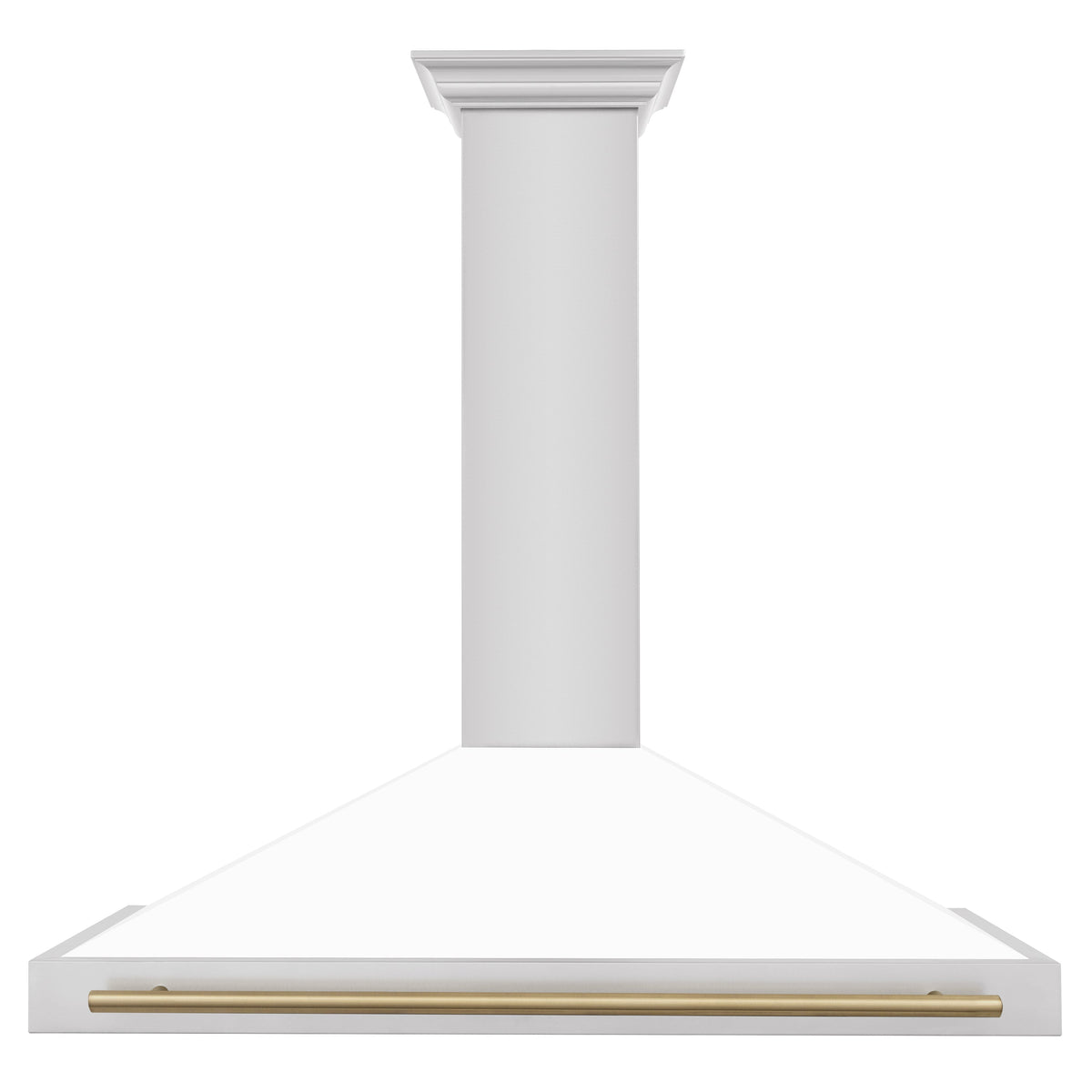 ZLINE Autograph Edition 48 in. Stainless Steel Range Hood with White Matte Shell and Accents (KB4STZ-WM48)