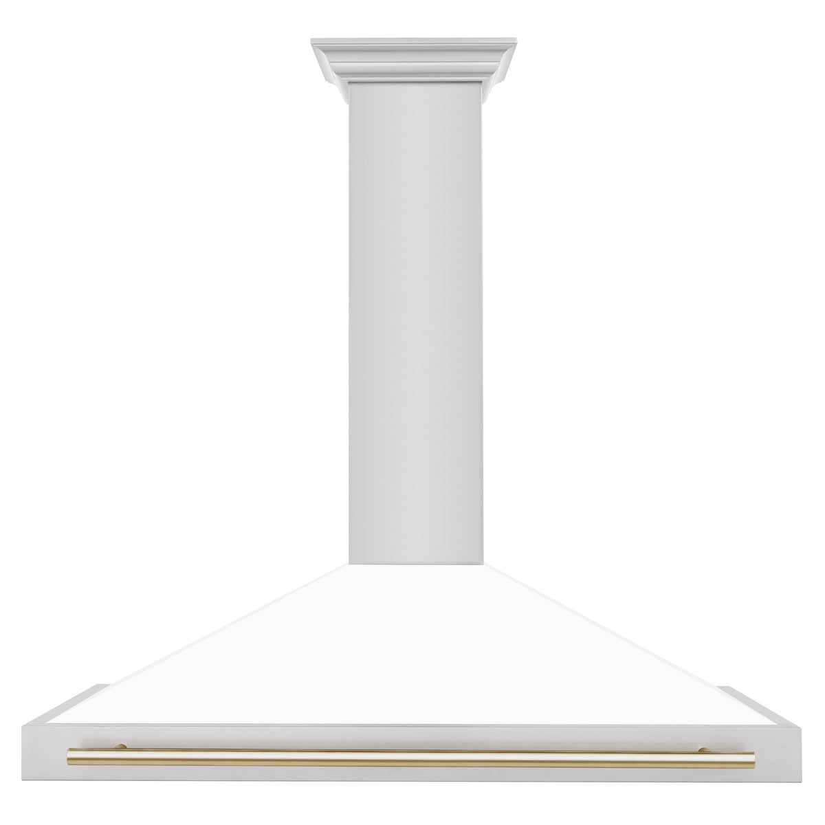 ZLINE Autograph Edition 48 in. Stainless Steel Range Hood with White Matte Shell and Accents (KB4STZ-WM48)