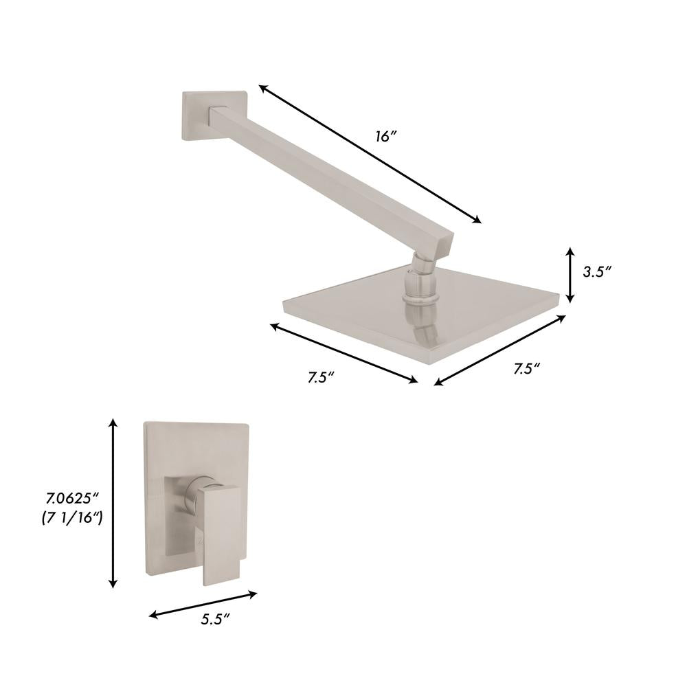 ZLINE Bliss Rainfall Shower Faucet in Brushed Nickel (BLS-SHF-BN)