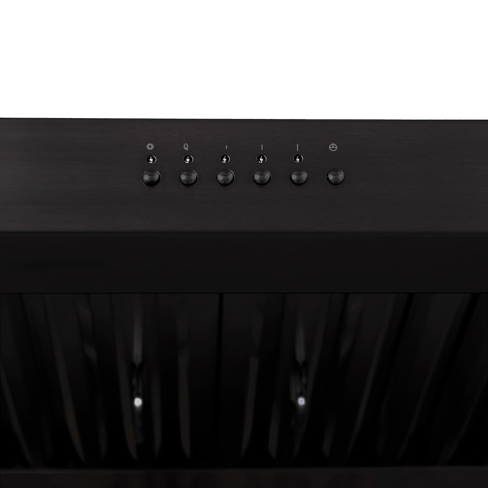ZLINE 36 in. 600 CFM Ducted Under Cabinet Range Hood in Black Stainless Steel (BS623-36)