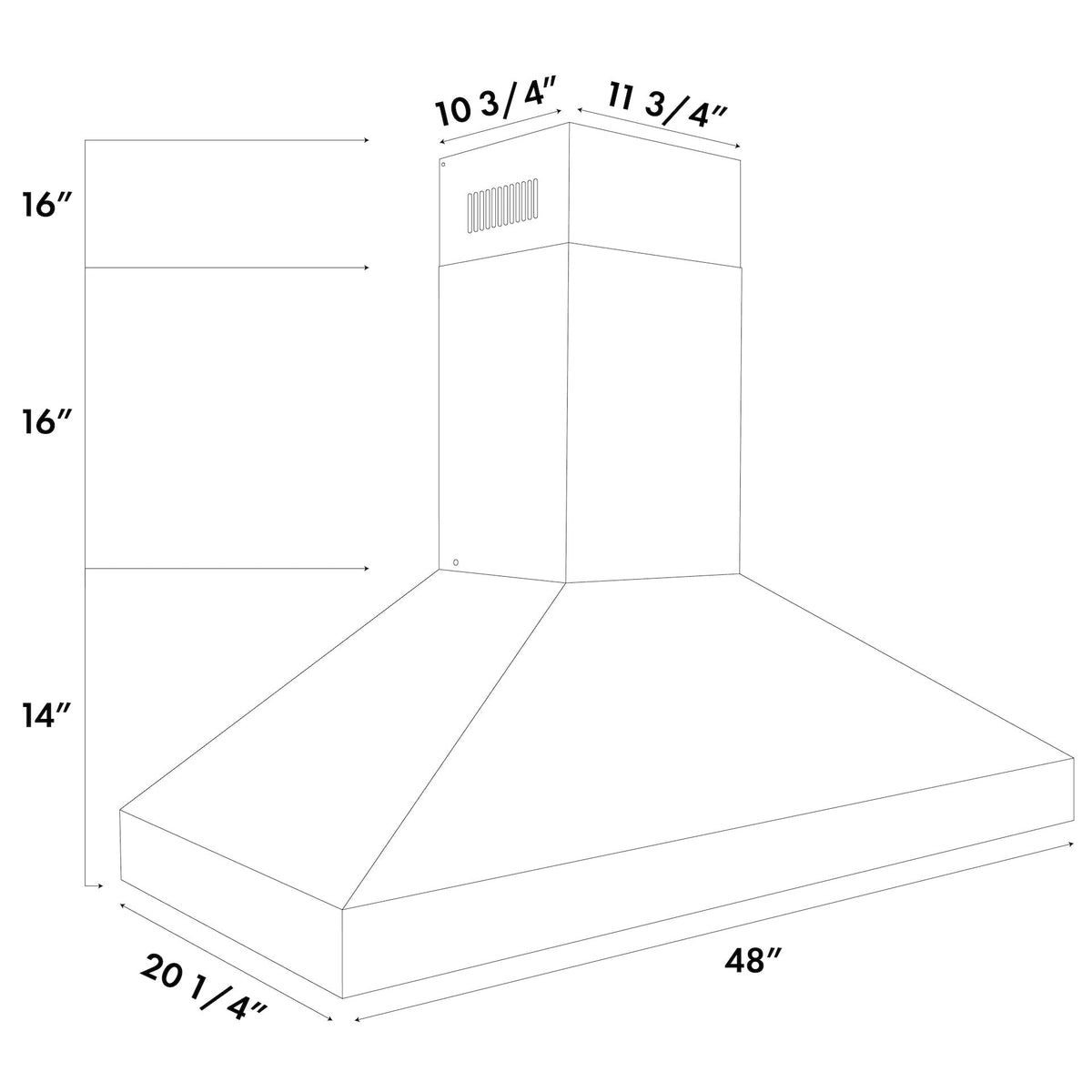 ZLINE Professional Convertible Vent Wall Mount Range Hood in Stainless Steel (597)