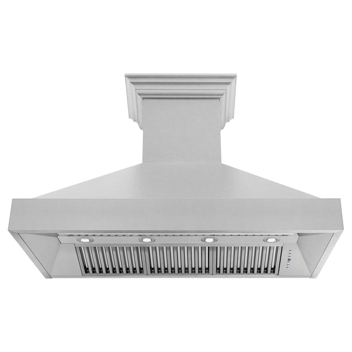 ZLINE 48 in. Kitchen Package with DuraSnow® Stainless Steel Dual Fuel Range and Convertible Vent Range Hood (2KP-RASSNRH48)