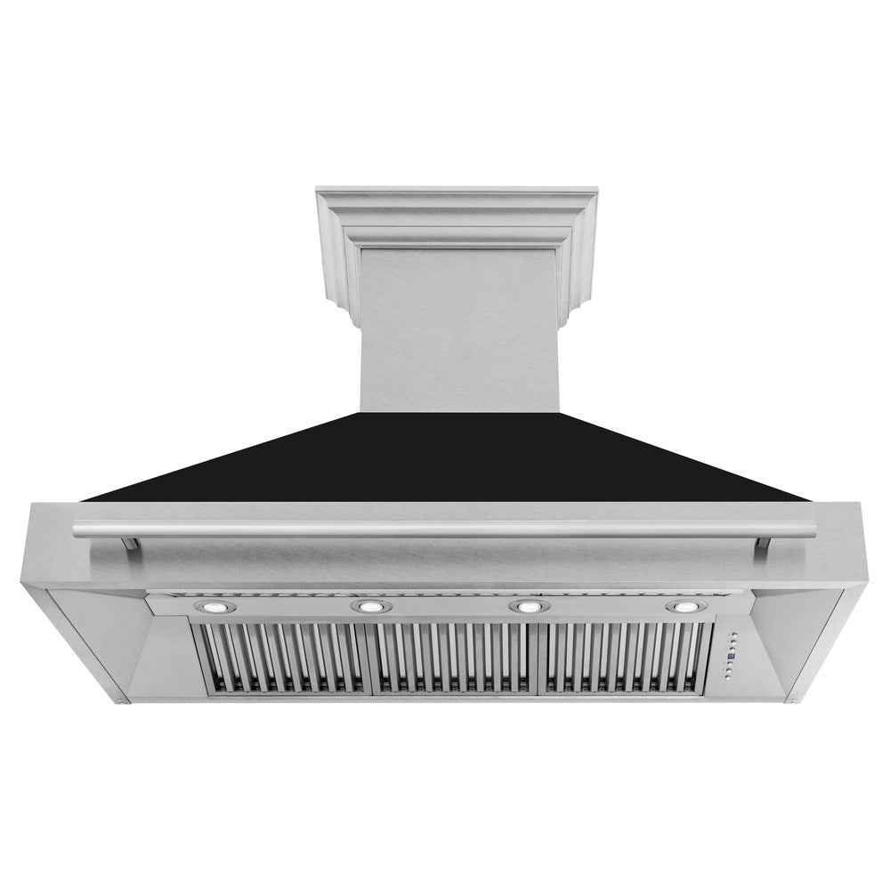ZLINE 48 in. Fingerprint Resistant Stainless Steel Range Hood with Colored Shell Options (8654SNX-48)
