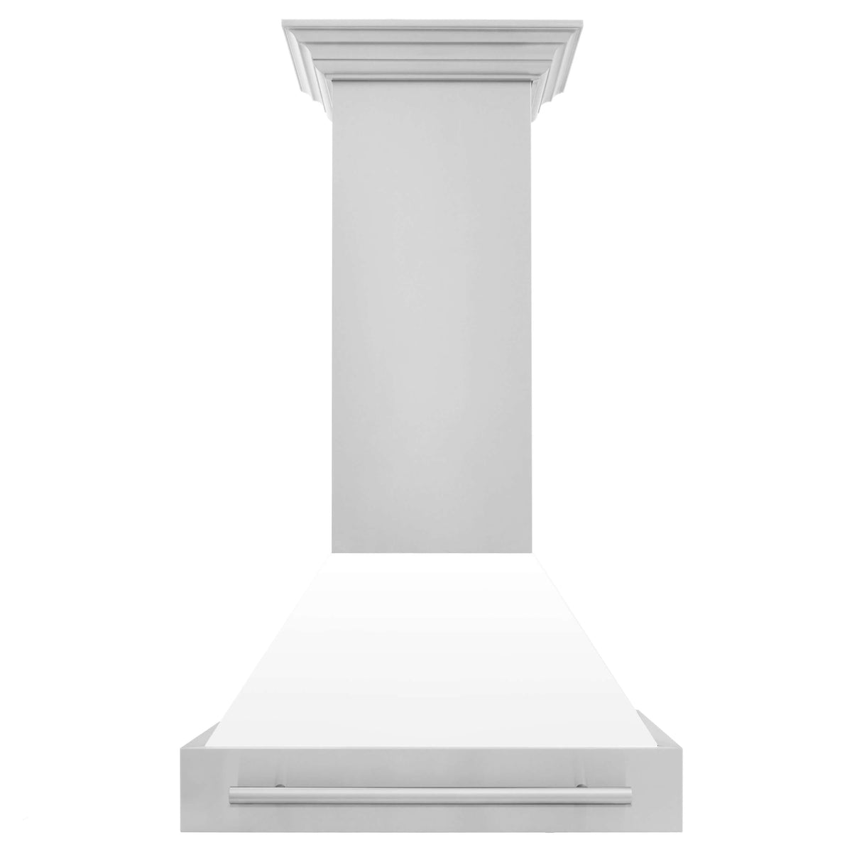 ZLINE 30 in. Stainless Steel Range Hood with Colored Shell Options and Stainless Steel Handle (8654STX-30)
