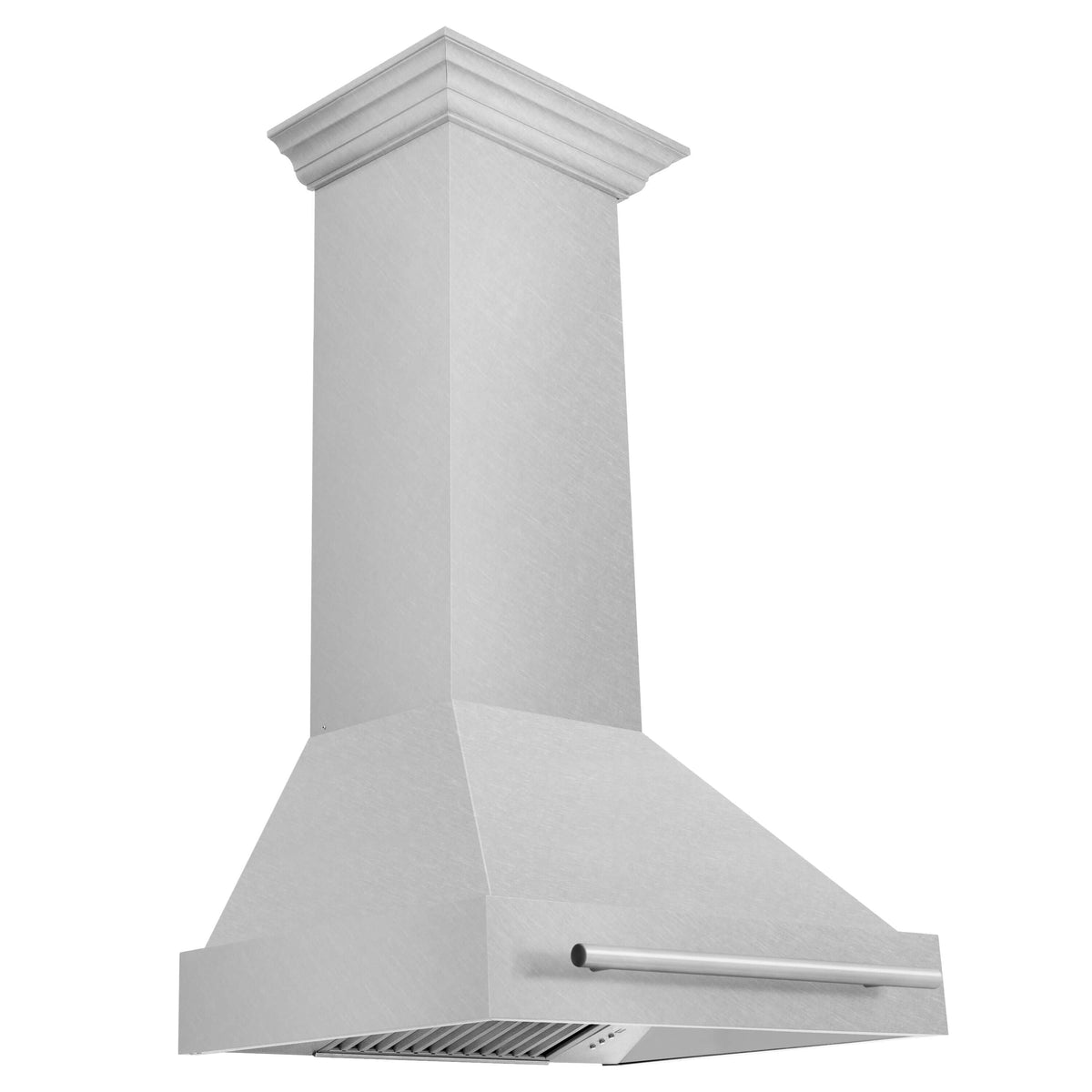 ZLINE 30 in. Fingerprint Resistant Satin Stainless Steel Range Hood with Color Shell Options (8654SNX-30) Satin Stainless Steel