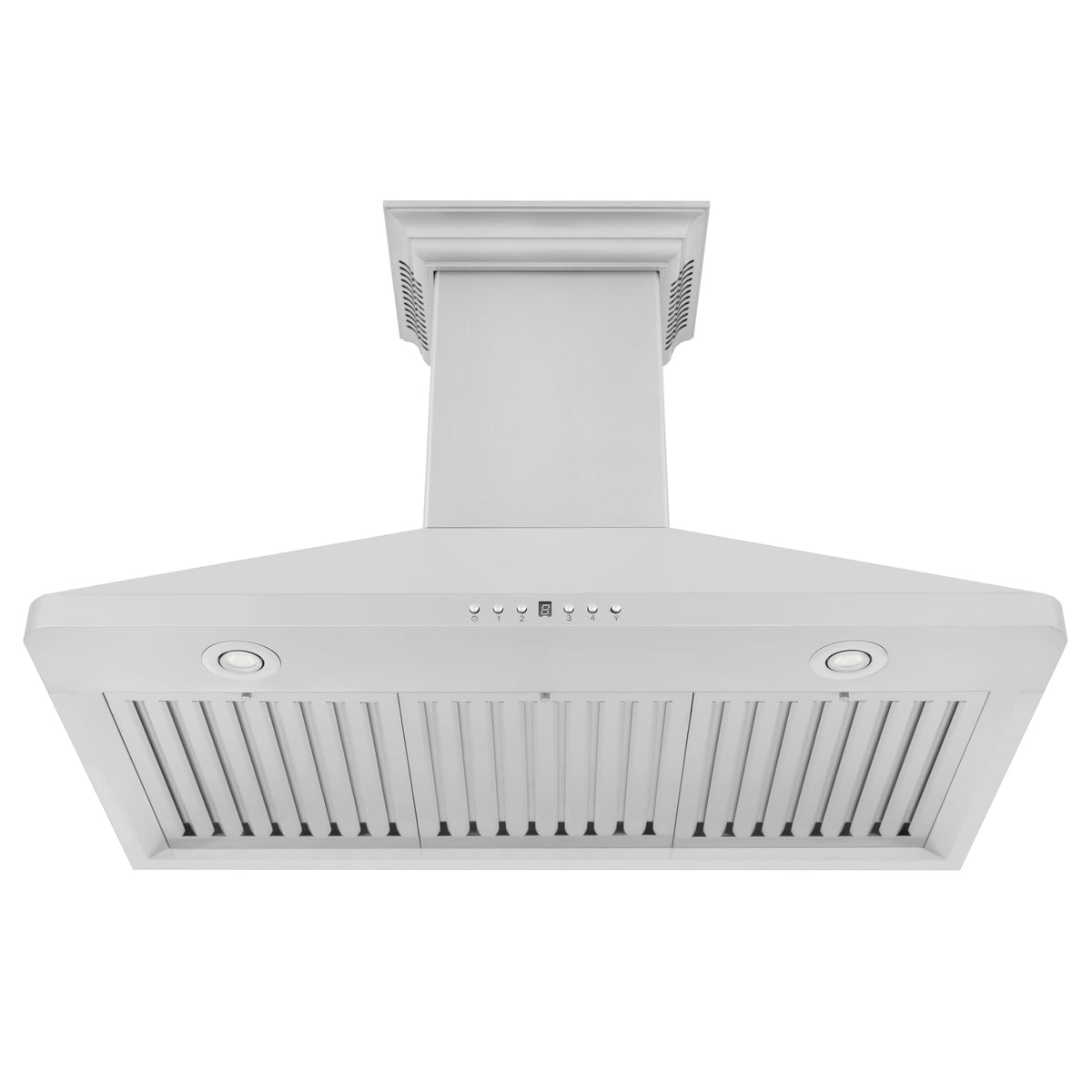ZLINE Wall Mount Range Hood in Stainless Steel with Built-in CrownSound Bluetooth Speakers (KF1CRN-BT)