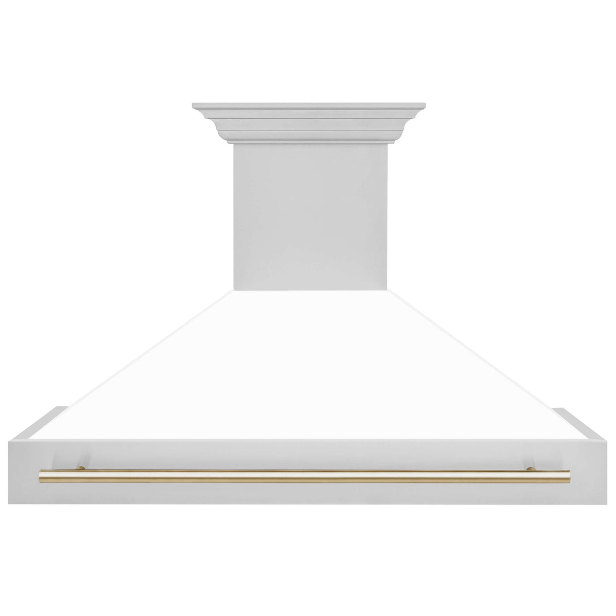 ZLINE Autograph Edition 48 in. Stainless Steel Range Hood with White Matte Shell and Handle (8654STZ-WM48)