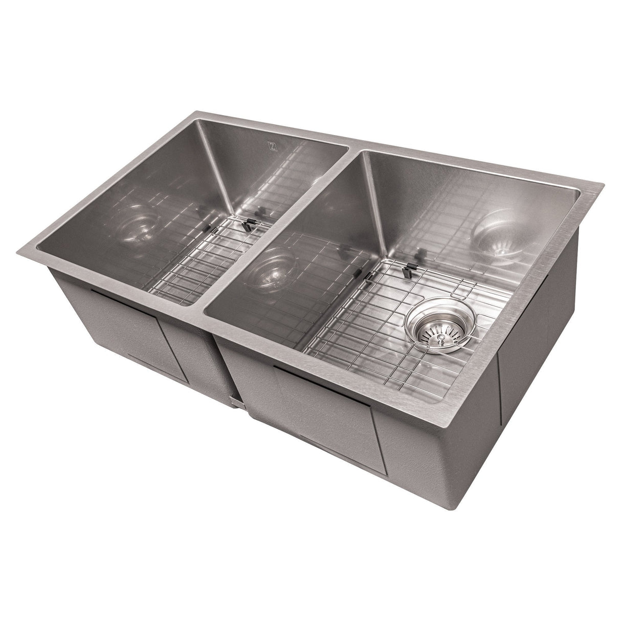 ZLINE 33" Executive Series Undermount Double Bowls Sink (SR50D) - Rustic Kitchen & Bath - Sinks - ZLINE Kitchen and Bath