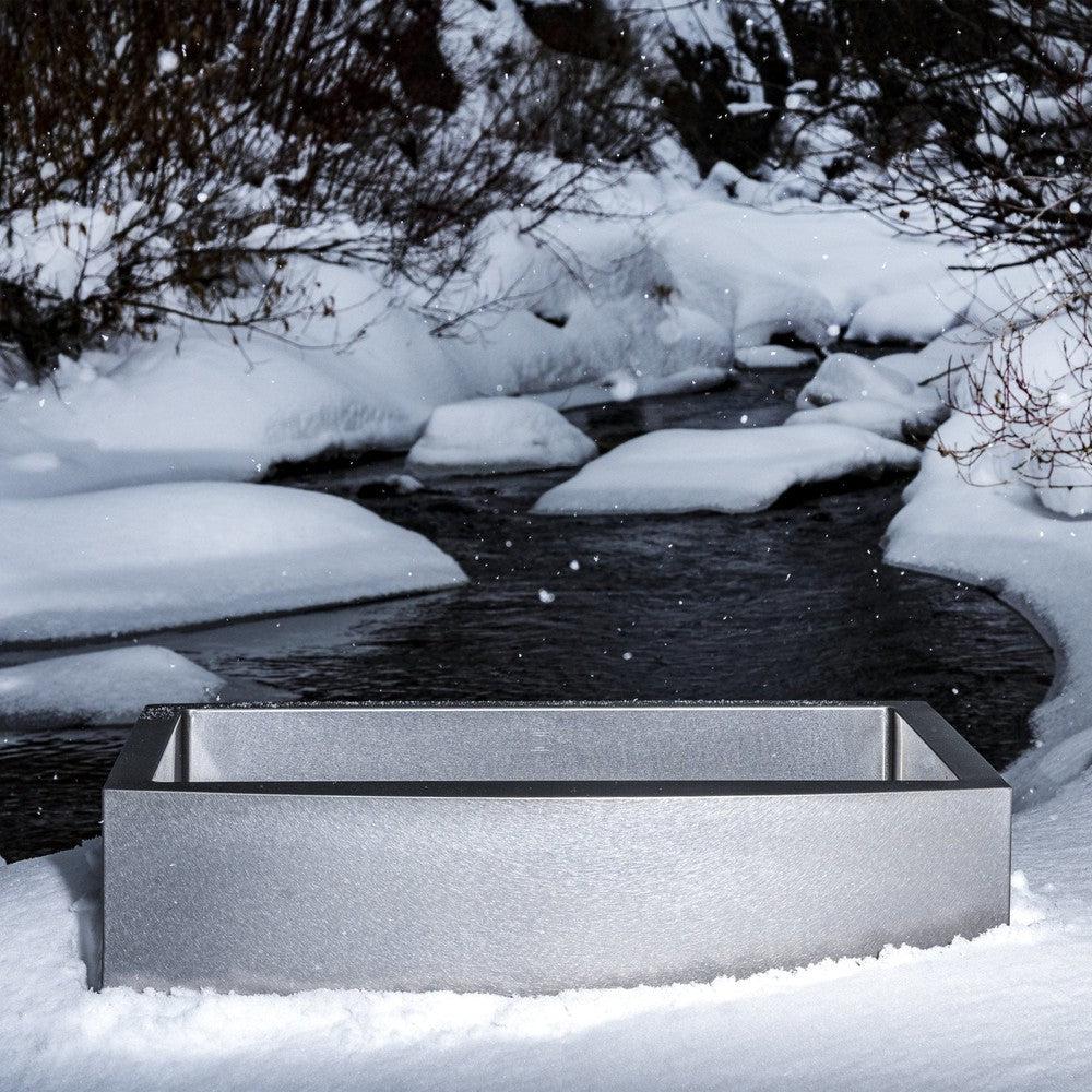 ZLINE 33 in. Vail Farmhouse Apron Mount Single Bowl Kitchen Sink with Bottom Grid (SAS-33)