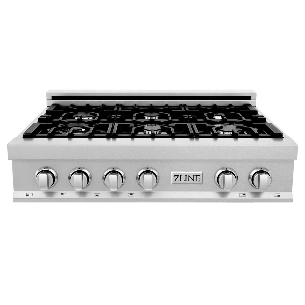 ZLINE 36 in. Porcelain Rangetop in DuraSnow® Stainless Steel with 6 Gas Burners (RTS-36)