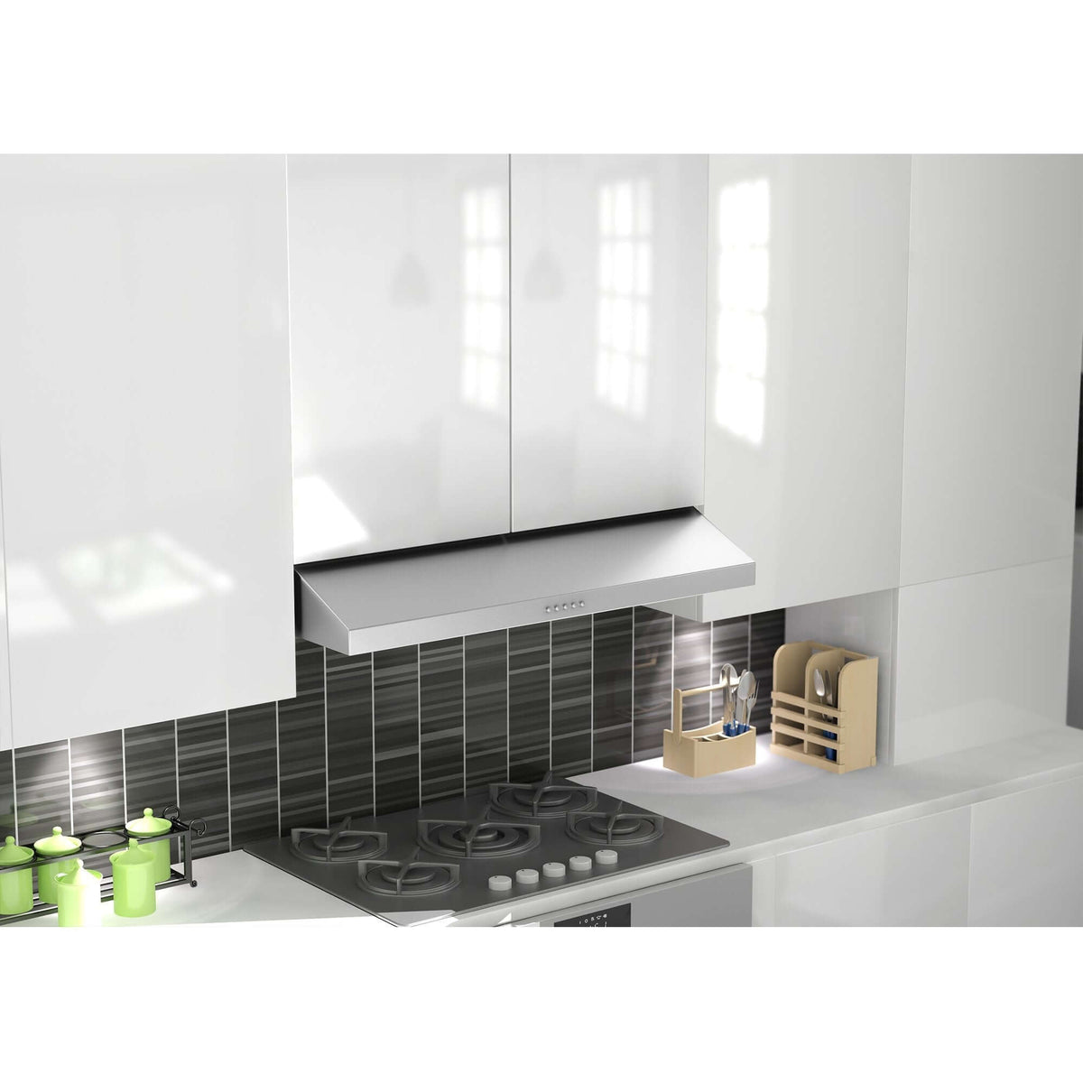 ZLINE 30 in. Ducted Under Cabinet Range Hood in Stainless Steel - Hardwired Power (615-30)