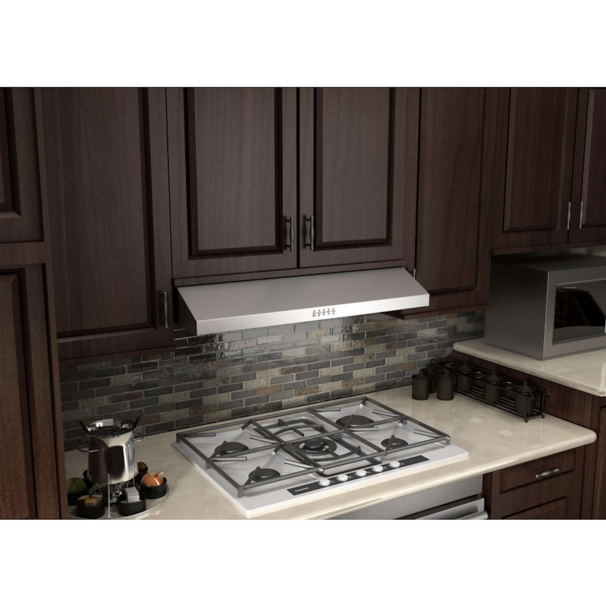 ZLINE 30 in. Ducted Under Cabinet Range Hood in Stainless Steel - Hardwired Power (615-30)