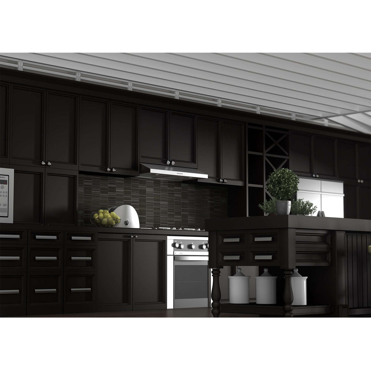 ZLINE 30 in. Ducted Under Cabinet Range Hood in Stainless Steel - Hardwired Power (615-30)