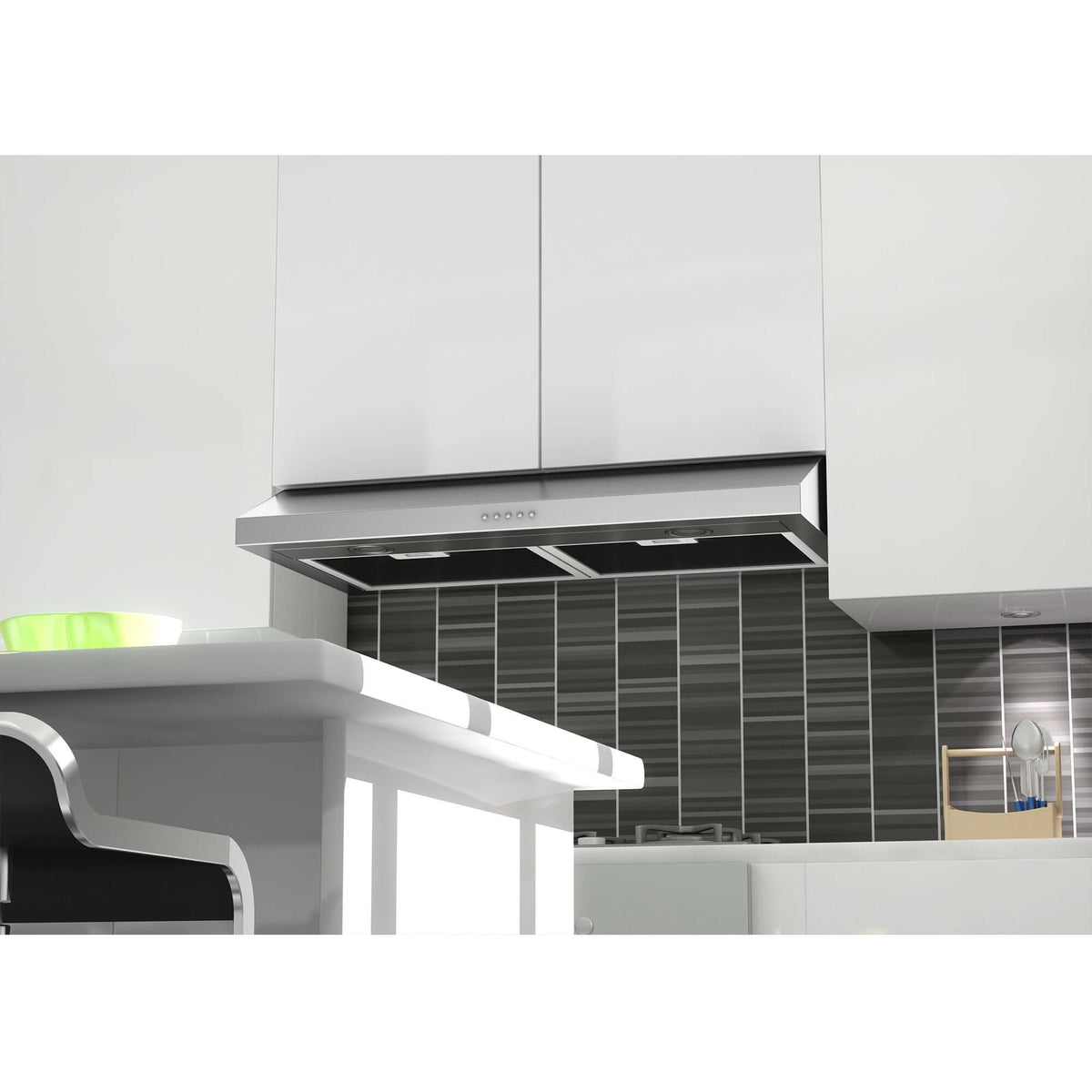 ZLINE 30 in. Ducted Under Cabinet Range Hood in Stainless Steel - Hardwired Power (615-30)