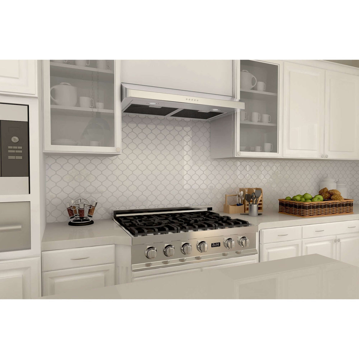ZLINE 30 in. Ducted Under Cabinet Range Hood in Stainless Steel - Hardwired Power (617-30)