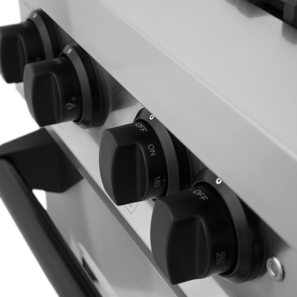 ZLINE Autograph Edition 36 in. 4.6 cu. ft. Legacy Dual Fuel Range with 6 Burner Gas Cooktop and Electric Convection Oven in Stainless Steel and Matte Black Accents (RAZ-36-MB)