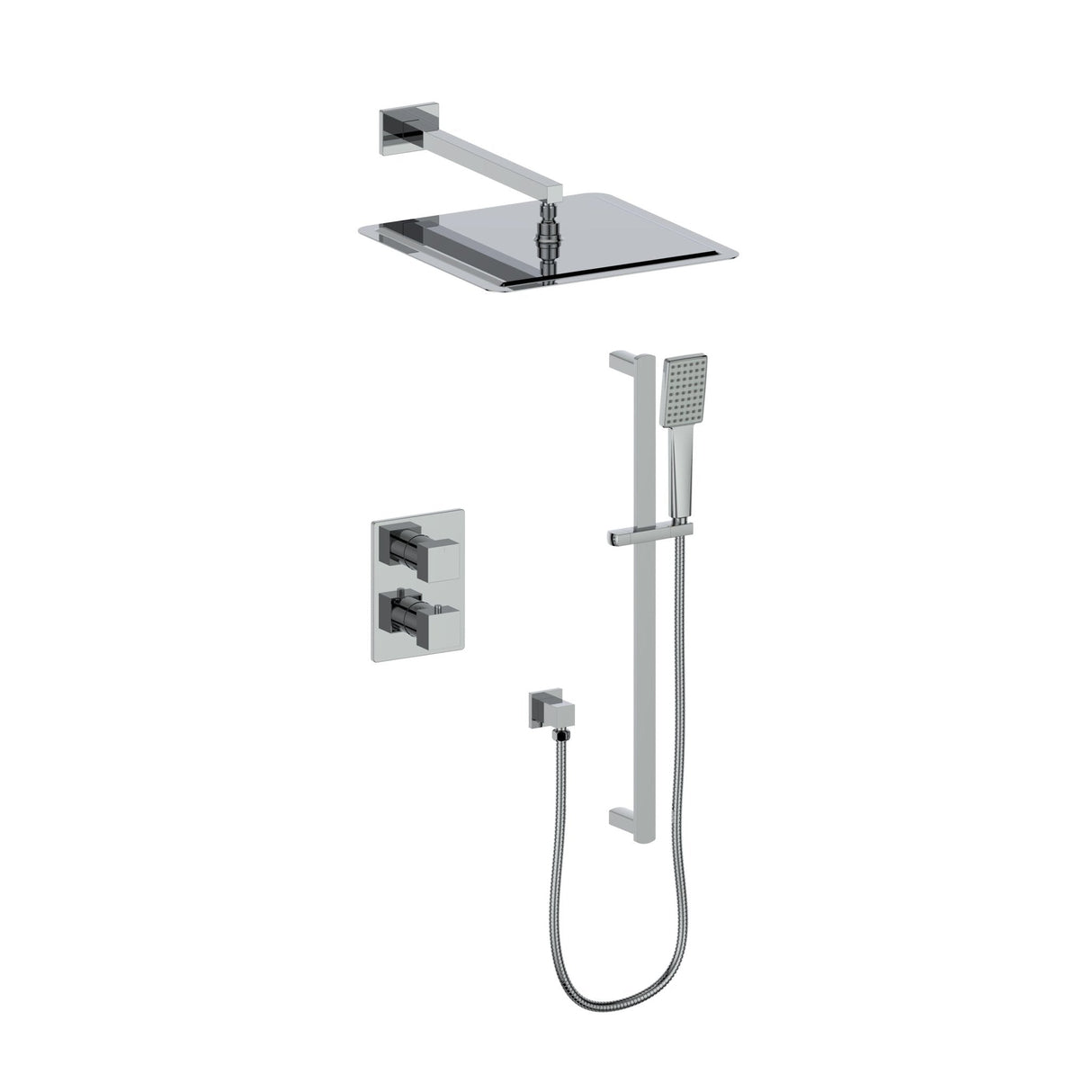 ZLINE Crystal Bay Thermostatic Shower System in Chrome