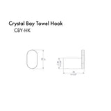 ZLINE Crystal Bay Towel Hook (CBY-HK)