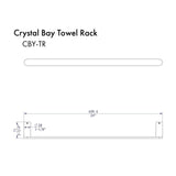 ZLINE Crystal Bay Towel Rail (CBY-TR)