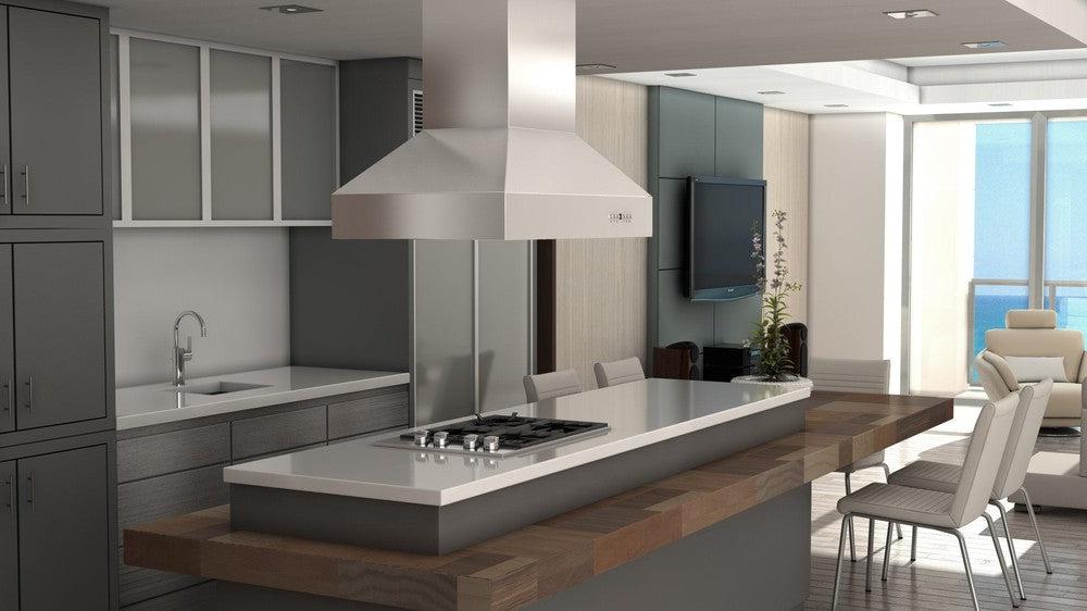 ZLINE Remote Blower Island Mount Range Hood in Stainless Steel with 400 and 700 CFM Options (697i-R)