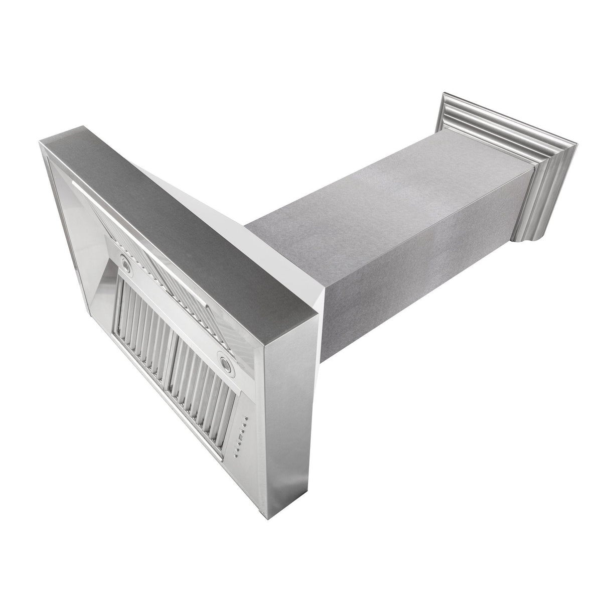 ZLINE 48 in. Kitchen Package with DuraSnow® Stainless Steel Dual Fuel Range with White Matte Doors and Convertible Vent Range Hood (2KP-RASWMRH48)