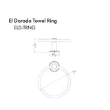 ZLINE El Dorado Towel Ring (ELD-TRNG)