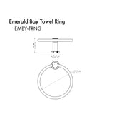 ZLINE Emerald Bay Towel Ring (EMBY-TRNG)
