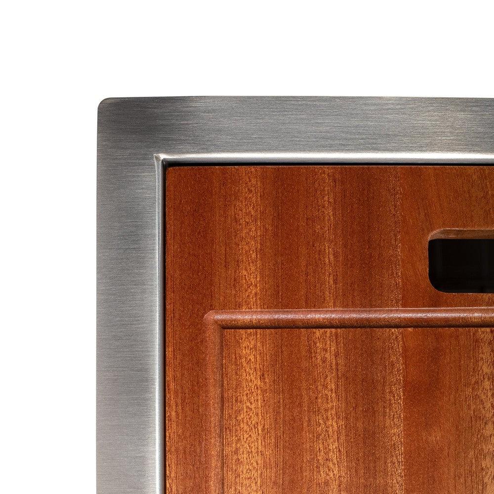 ZLINE Garmisch 30 in. Undermount Single Bowl Scratch Resistant Stainless Steel Kitchen Sink with Bottom Grid and Accessories (SLS-30S)