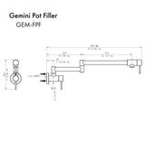 ZLINE Gemini Pot Filler (GEM-FPF)