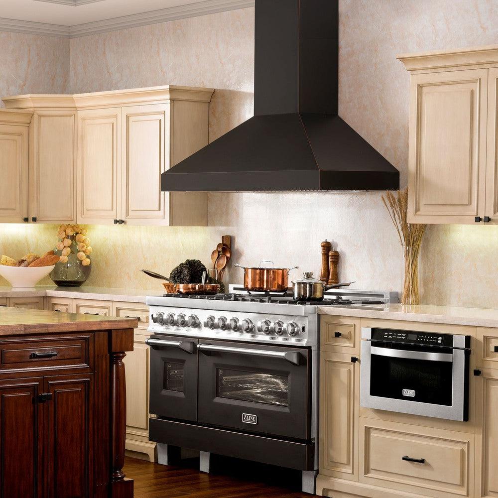 ZLINE Designer Series Wall Mount Range Hood in Oil-Rubbed Bronze (8667B)
