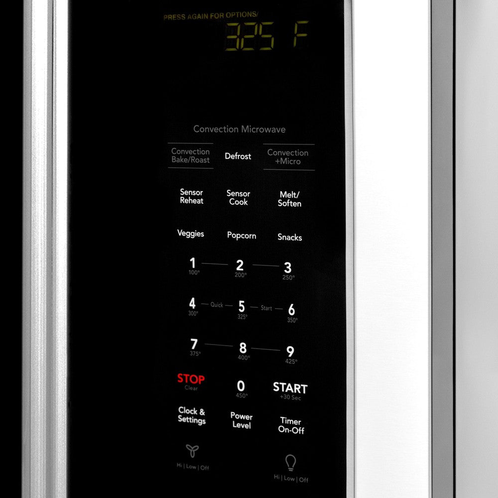 ZLINE 30 in. Kitchen Package Stainless Steel Gas Range and Over The Range Microwave with Modern Handle (2KP-SGROTR30)