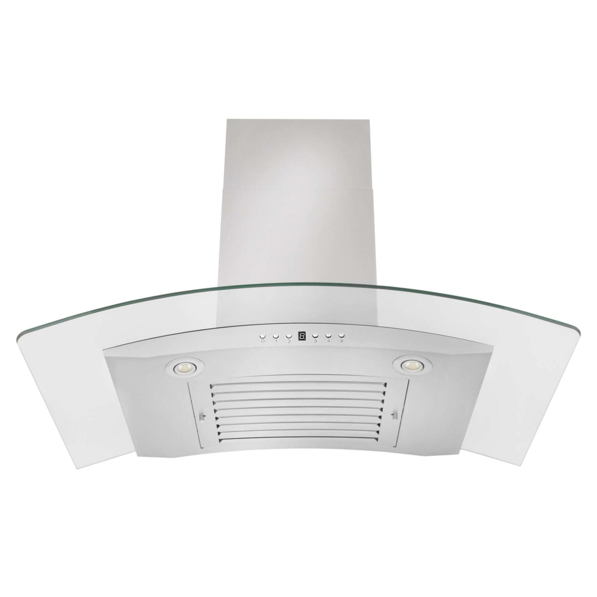 ZLINE Convertible Vent Wall Mount Range Hood in Stainless Steel and Glass (KN4)