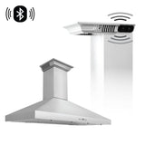 ZLINE Wall Mount Range Hood In Stainless Steel With Built-In CrownSound® Bluetooth Speakers (KL3CRN-BT) - Rustic Kitchen & Bath - Ranges Hoods - ZLINE Kitchen and Bath