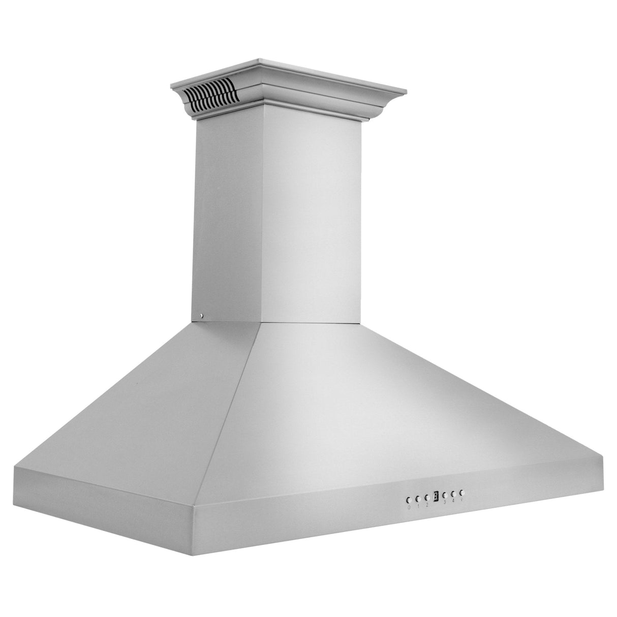 ZLINE Ducted Vent Wall Mount Range Hood in Stainless Steel with Built-in ZLINE CrownSound Bluetooth Speakers (KL3CRN-BT)