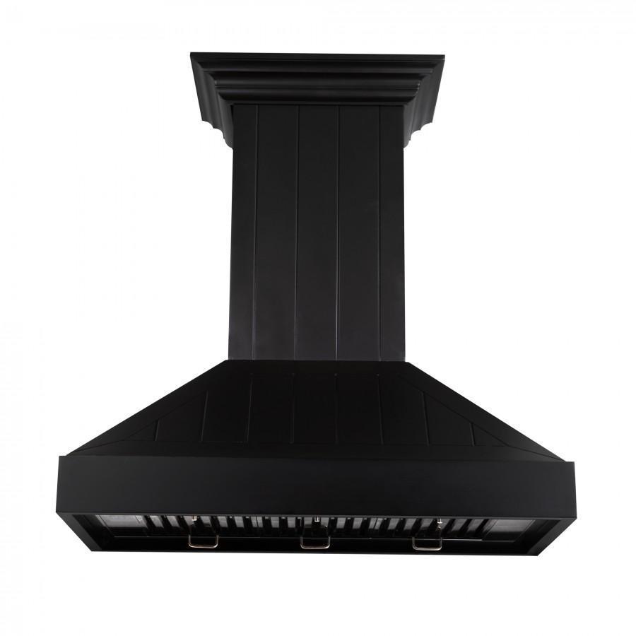 ZLINE Wooden Wall Mount Range Hood In Black (KPCC)