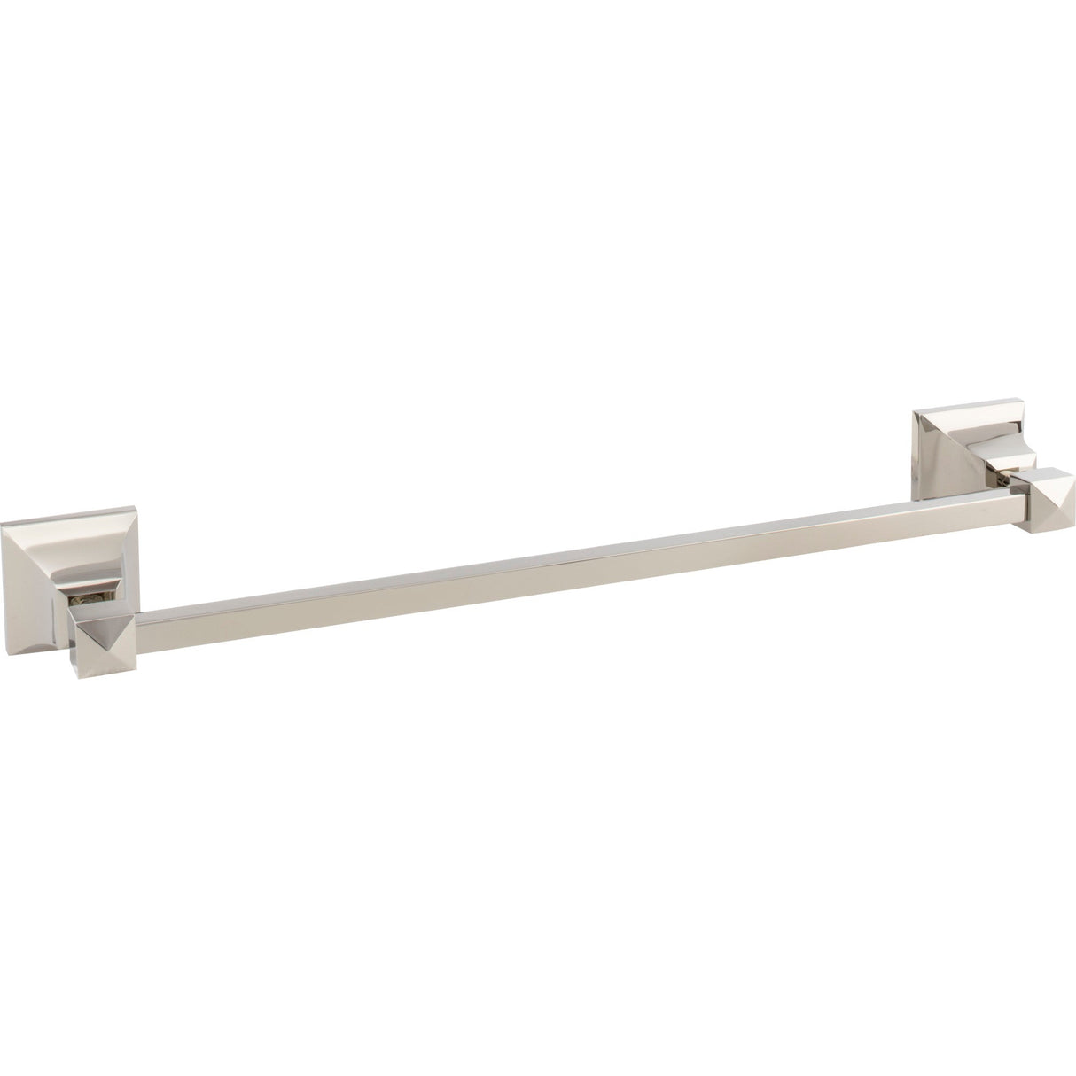 Atlas Homewares Gratitude Bath Towel Bar 18 Inch Single Polished Nickel