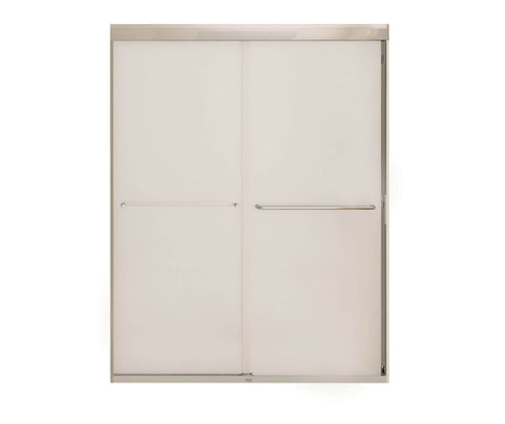 MAAX 135665-978-084-000 Aura 55-59 x 71 in. 6 mm Sliding Shower Door for Alcove Installation with Frosted glass in Chrome