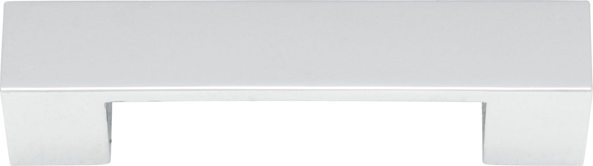 Atlas Homewares Wide Square Pull 3 3/4 Inch (c-c) Polished Chrome