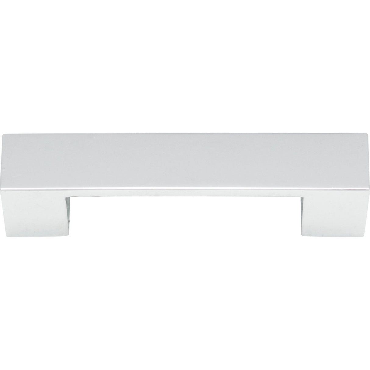 Atlas Homewares Wide Square Pull 3 3/4 Inch (c-c) Polished Chrome