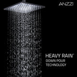 ANZZI SH-AZ041ORB Viace Series 1-Spray 12.55 in. Fixed Showerhead in Oil Rubbed Bronze