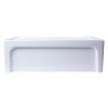 ALFI brand AB3018ARCH-W  30" White Arched Apron Thick Wall Fireclay Single Bowl Farm Sink