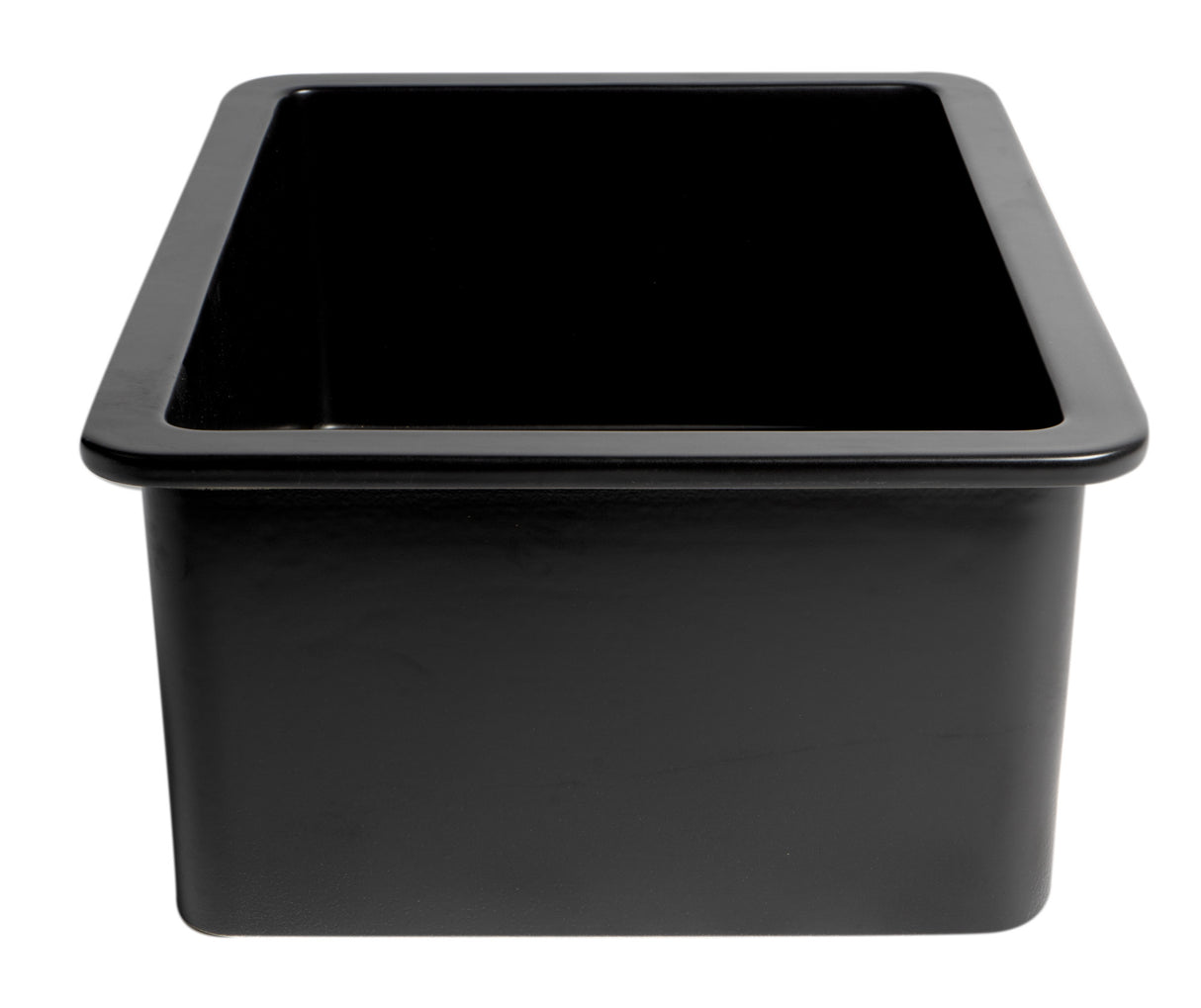 Black Matte 27" x 18" Fireclay Undermount / Drop In Firelcay Kitchen Sink