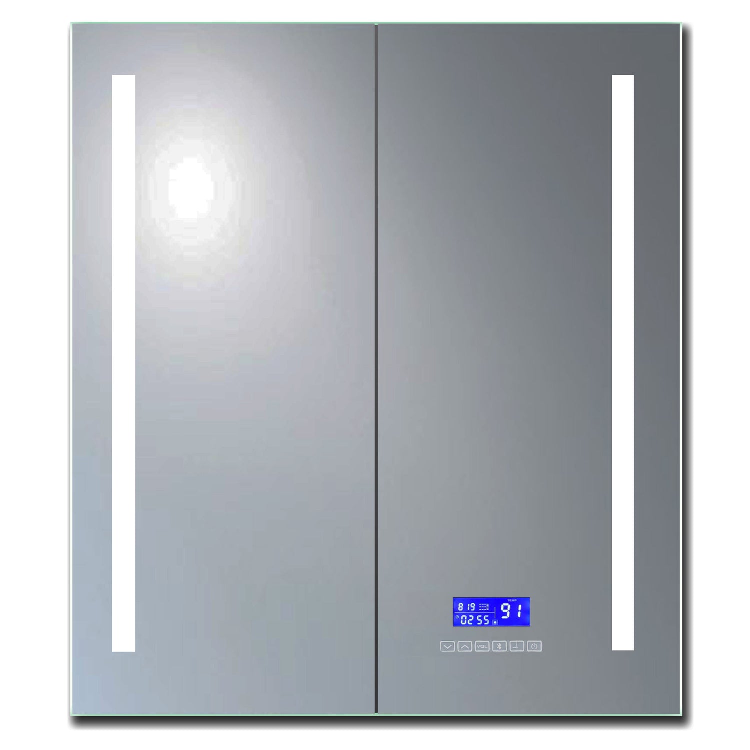 26" x 30" Double Door LED Light Bluetooth Medicine Cabinet